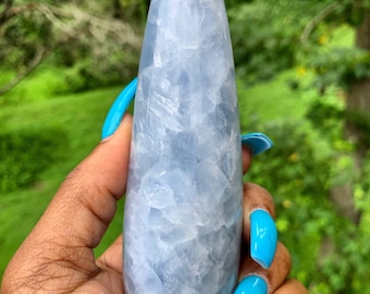 Large BLUE CALCITE Massage Wand