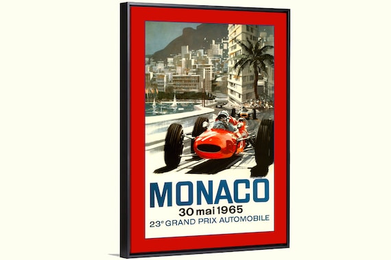 23rd Grand Prix de Monaco Race | Michael Turner. Reproduction Poster 23rd Grand Prix de Monaco Race | Michael Turner. Reproduction Poster