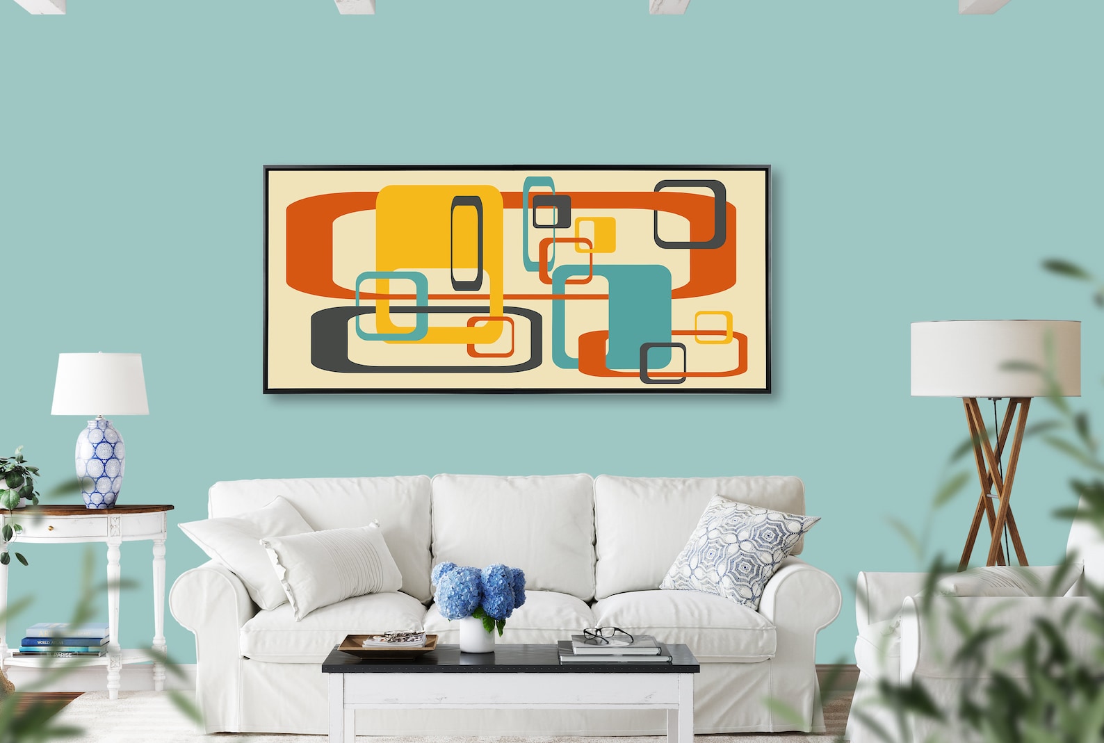 Modern Abstract Mid-century Wall Art Original Creation - Etsy