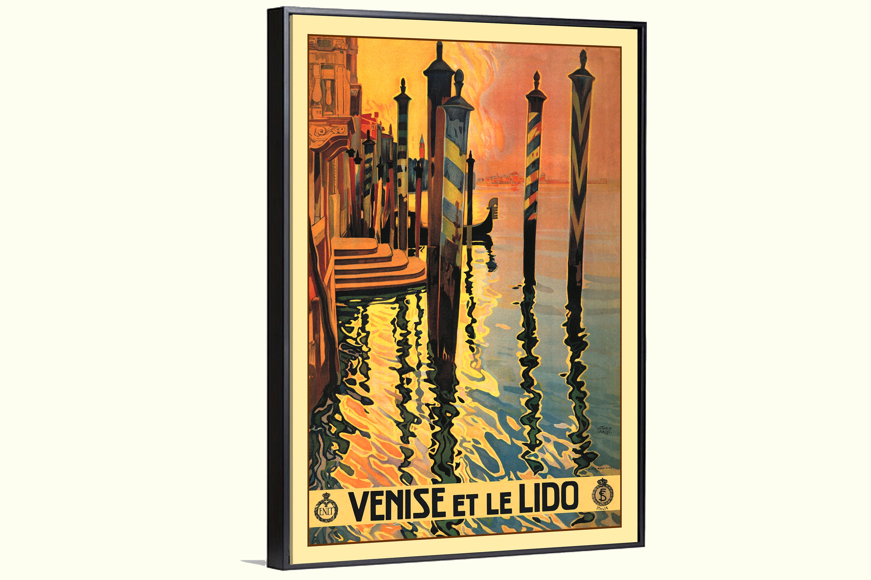 Poster Di Viaggio Vintage Del Lido Di Venezia, Italia - Foto 12