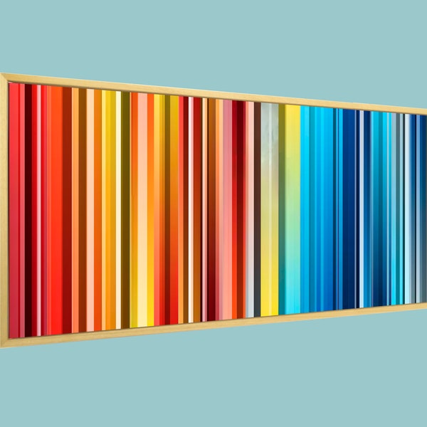 Striped Wall Art - Etsy