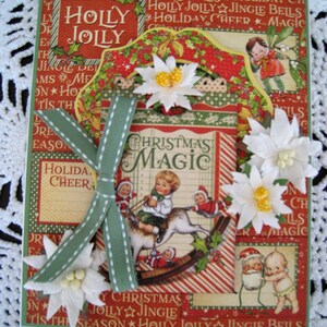 Beautiful Handmade Card - Large Size - Christmas Magic - Graphic 45