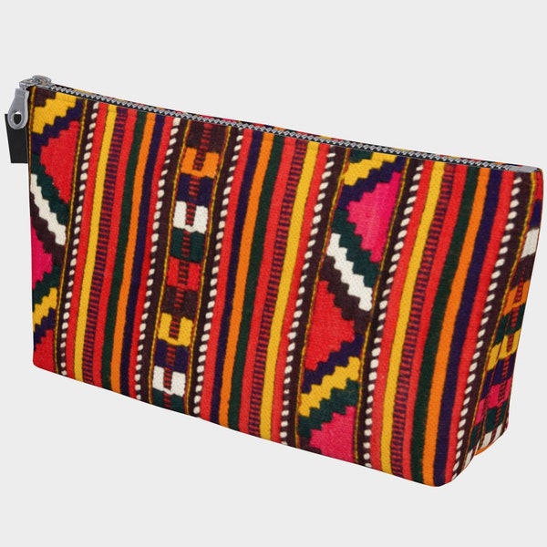 Native American Makeup Bag, Makeup Clutch,Lined Makeup Bag,Zippered Makeup Bag,Canvas Makeup Bag,Cosmetic Make Up Bag, Pockets, Southwestern