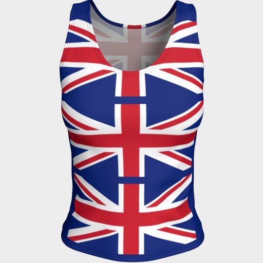 UK British Flag 3D Tank Top