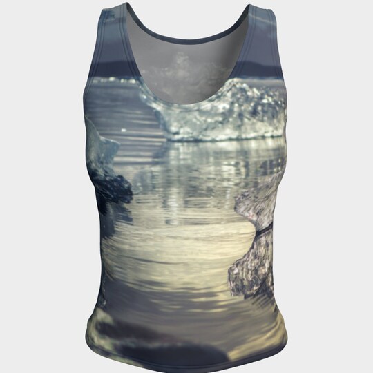 Crystal Iceberg Night 3D Tank Top