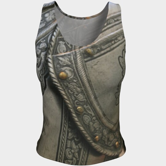 Knight Armor Fitted 3D Tank Top