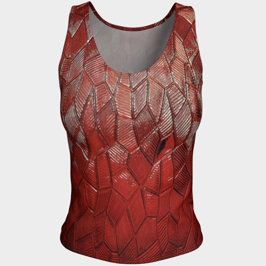 Red Dragon Scales 3D Tank Top