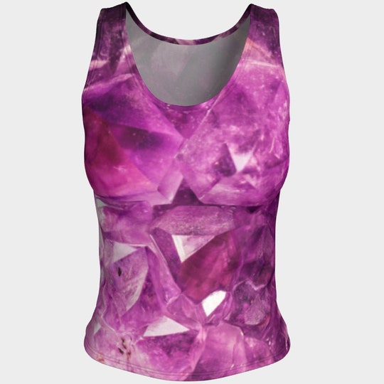 Amethyst Crystal 3D Tank Top