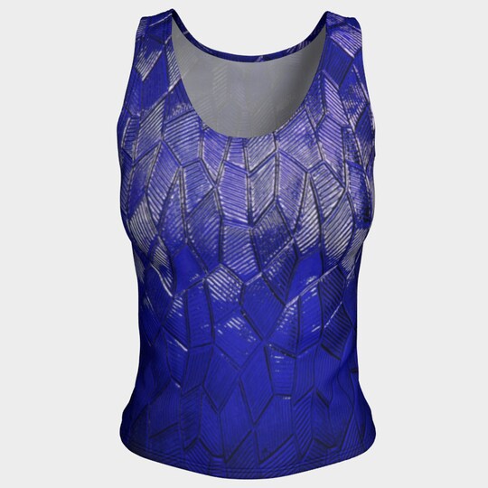 Blue Dragon Scales 3D Tank Top