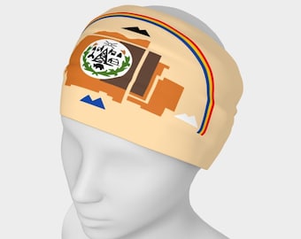 Flag of the Navajo Nation Headband, Bandana,Head Bands,Neck Scarf,Yoga Headband,Head Wrap, American Indian,Native American, Chemo Head Scarf