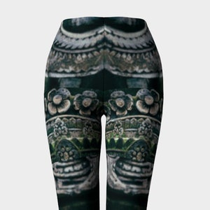 Stone Temple Bloom Leggings, Active Wear,Workout Leggings,Leggins Woman,Yoga Pants,Boho Leggings,Festival Leggings, Gothic Leggings, Aztec