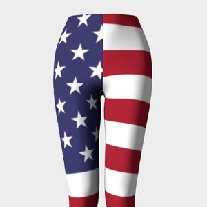 USA American Flag Leggings, Active Wear,Workout Leggings,Stars & Stripes,Gym Leggings,Festival Leggings,Rocker,Patriotic Leggings, Old Glory