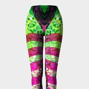 Origami Paper Crane Inspired Leggings, Active Wear,Workout Leggings,Leggins Woman,Yoga Leggings, Colorful Leggings,Festival Leggings, Pinata