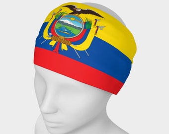 Flagge von Ecuador Stirnband, Halstuch, Yoga Head Wrap