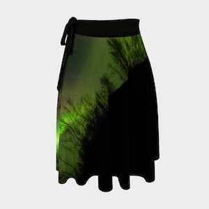 Northern Lights Wrap Skirt, Wrap Around Skirt,Circle Skirt, Wrap Skirt Plus Size, Ballerina skirt, Hippie Skirt,Boho Skirt, Aurora Borealis