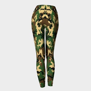 Army Camo Leggings, Yoga Leggings, Yoga Pants, Active Wear, Workout Leggings, Camo Leggings, Leggins Woman, Camo Yoga Pants, Gym Leggings image 4