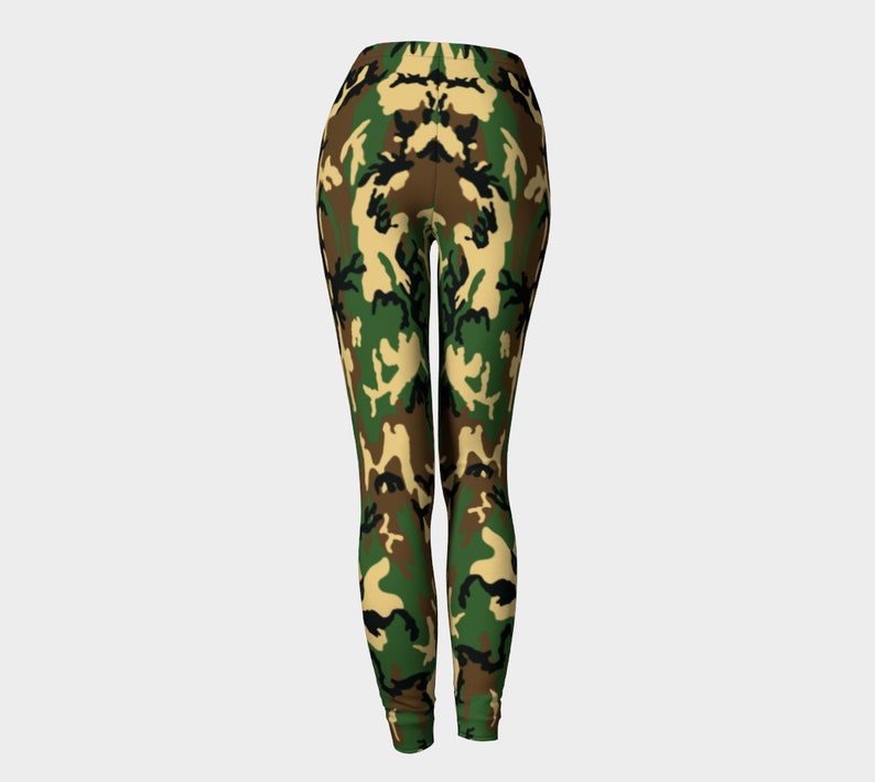 Army Camo Leggings, Yoga Leggings, Yoga Pants, Active Wear, Workout Leggings, Camo Leggings, Leggins Woman, Camo Yoga Pants, Gym Leggings image 4