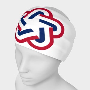 American Revolution Bicentennial Headband, Bandana,Head Bands,Neck Scarf,Yoga Headband,Head Wrap, Patriotic Headband,Bandera de USA,USA 1976
