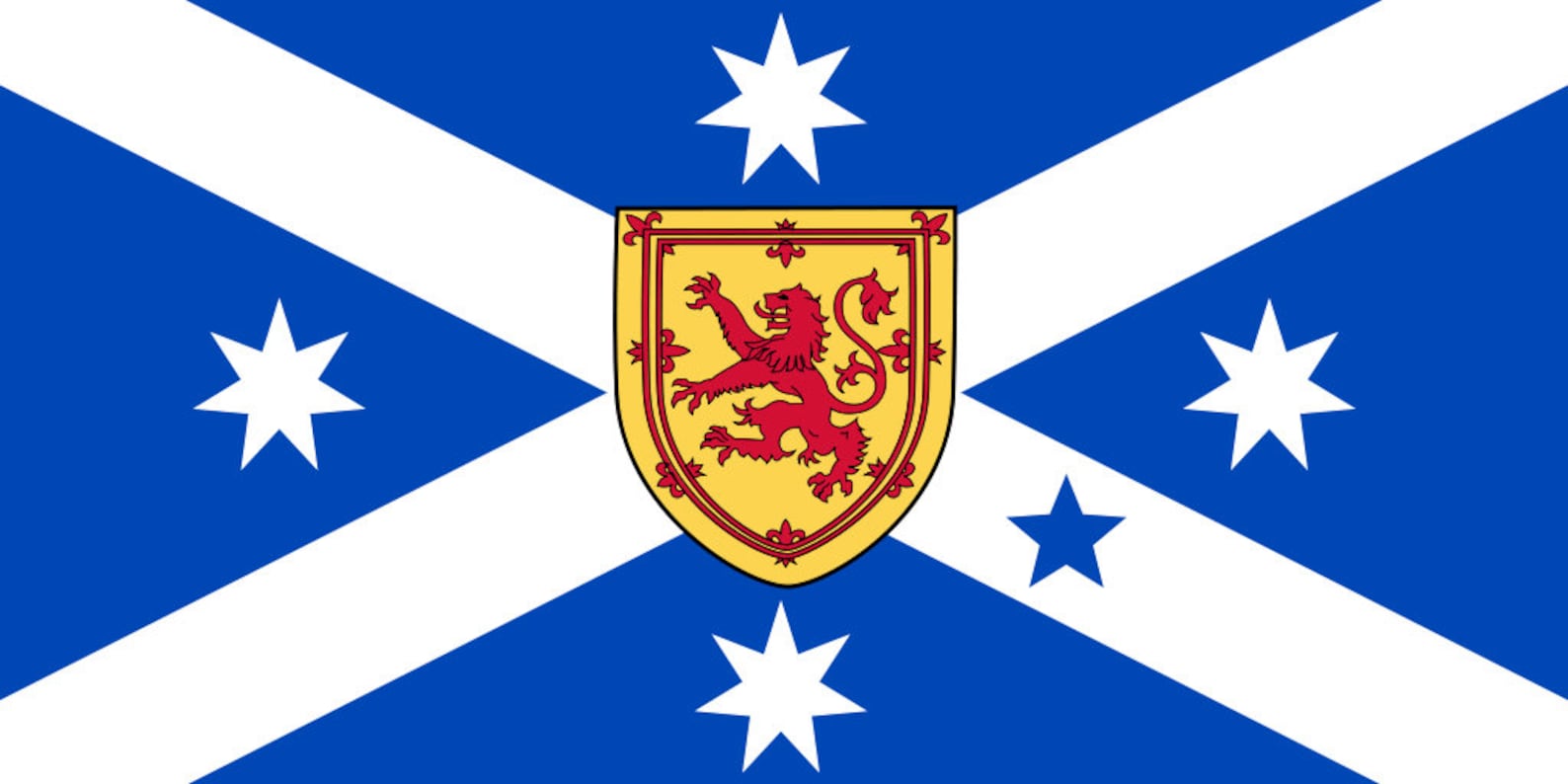 Flag of the Scottish Australian Heritage Council Australia Etsy