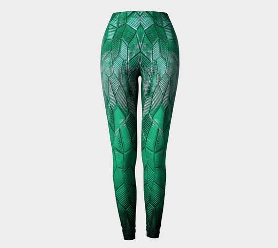 Emerald Green Dragon Scales Leggings, Active Wear,workout Leggings,leggins  Woman,yoga Leggings, Gym,festival Leggings,dungeons,larp,cosplay -   Canada