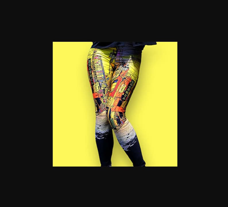 Ferris Wheel Yoga Leggings, Amusement Park Leggings,yoga Pants,active