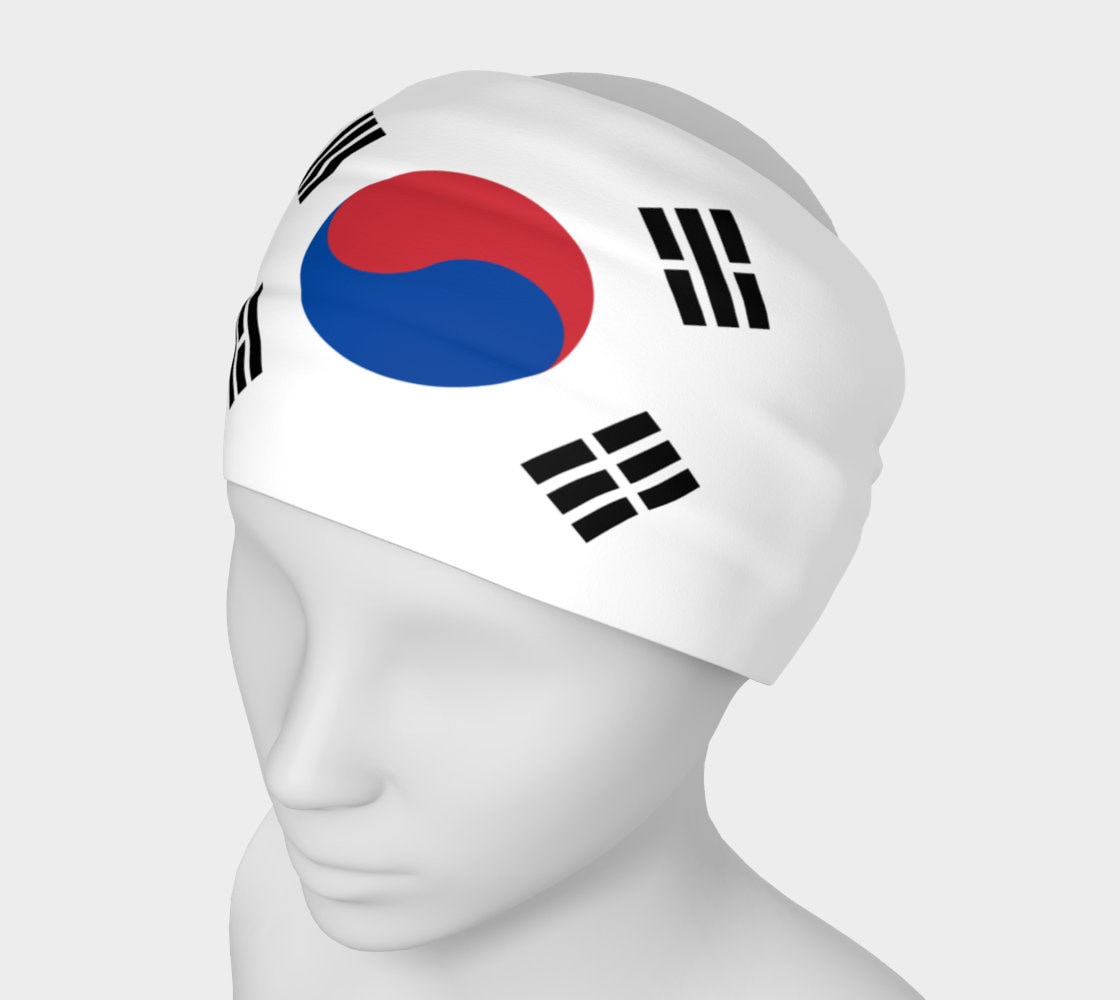 Flag of South Korea Headband Bandanna Neck Scarf Yoga Etsy