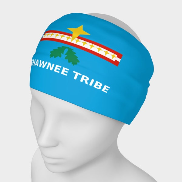 Flag of The Shawnee Tribe Headband, Bandana,Head Bands,Neck Scarf,Yoga Headband,Head Wrap,American Indian, Oklahoma,Bandera,Chemo Head Scarf