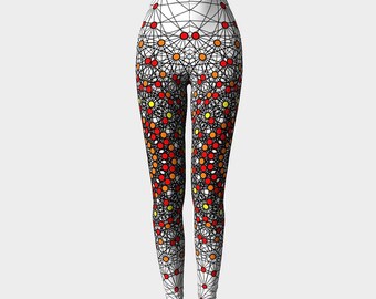 Literally Smart Leggings: Compression Fit, Hypercube design. If you know, you know
