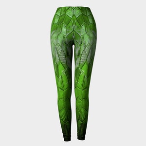 Dusty Green Dragon Scales Leggings, Active Wear, Workout Leggings, Woman,Yoga Leggings,Gym Leggings,Festival Leggings,Dungeons,Larp,Cosplay