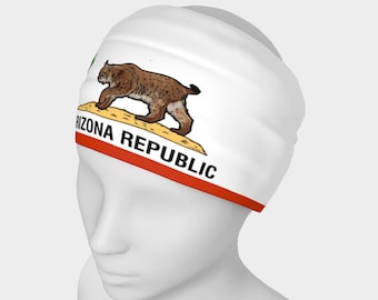 Arizona Republic Flag Headband: Bobcat & Cactus Bandana