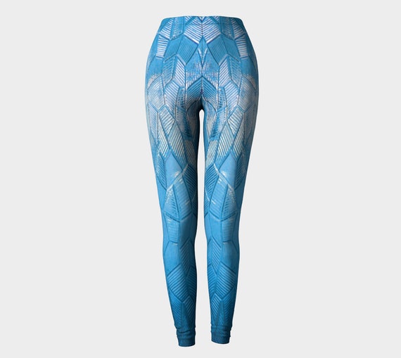 Ice Blue Dragon Scales Leggings,active Wear,workout Leggings,leggins Woman,yoga  Leggings,gym,festival Leggings,dungeons,larp,cosplay,rave -  Canada