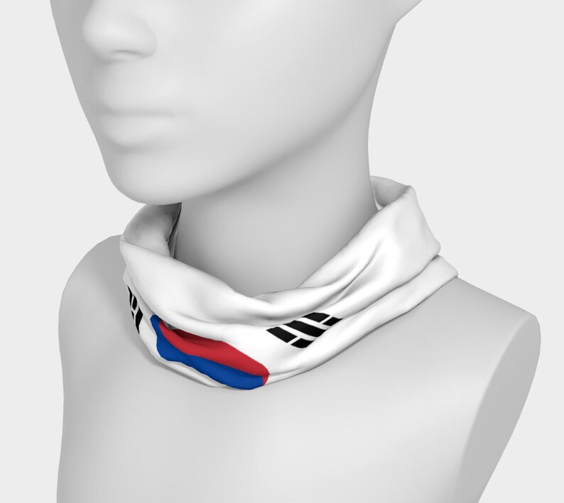 Flag of South Korea Headband Bandanna Neck Scarf Yoga Etsy