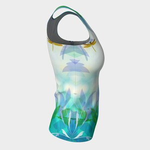 Dragonfly Dreams Tank Top, Fitted Tank Top, Athletic Tank Top, Tank Tops for Women, Yoga Tank Top,Workout Tank Top, Watercolor Tank, Pastels image 8