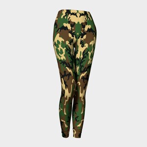 Army Camo Leggings, Yoga Leggings, Yoga Pants, Active Wear, Workout Leggings, Camo Leggings, Leggins Woman, Camo Yoga Pants, Gym Leggings image 2