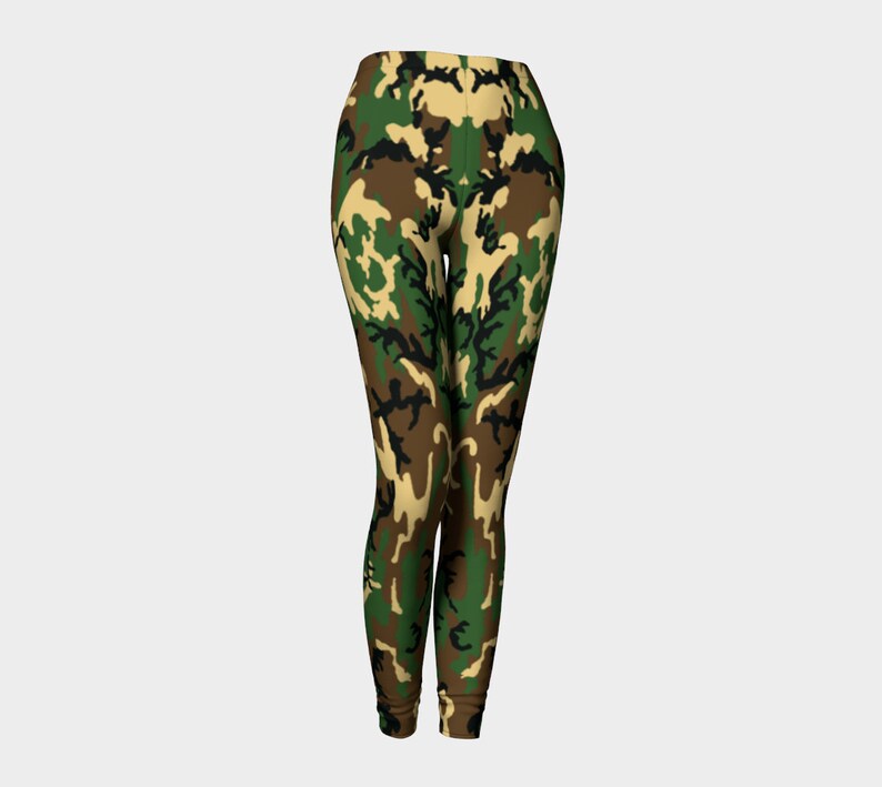 Army Camo Leggings, Yoga Leggings, Yoga Pants, Active Wear, Workout Leggings, Camo Leggings, Leggins Woman, Camo Yoga Pants, Gym Leggings image 2