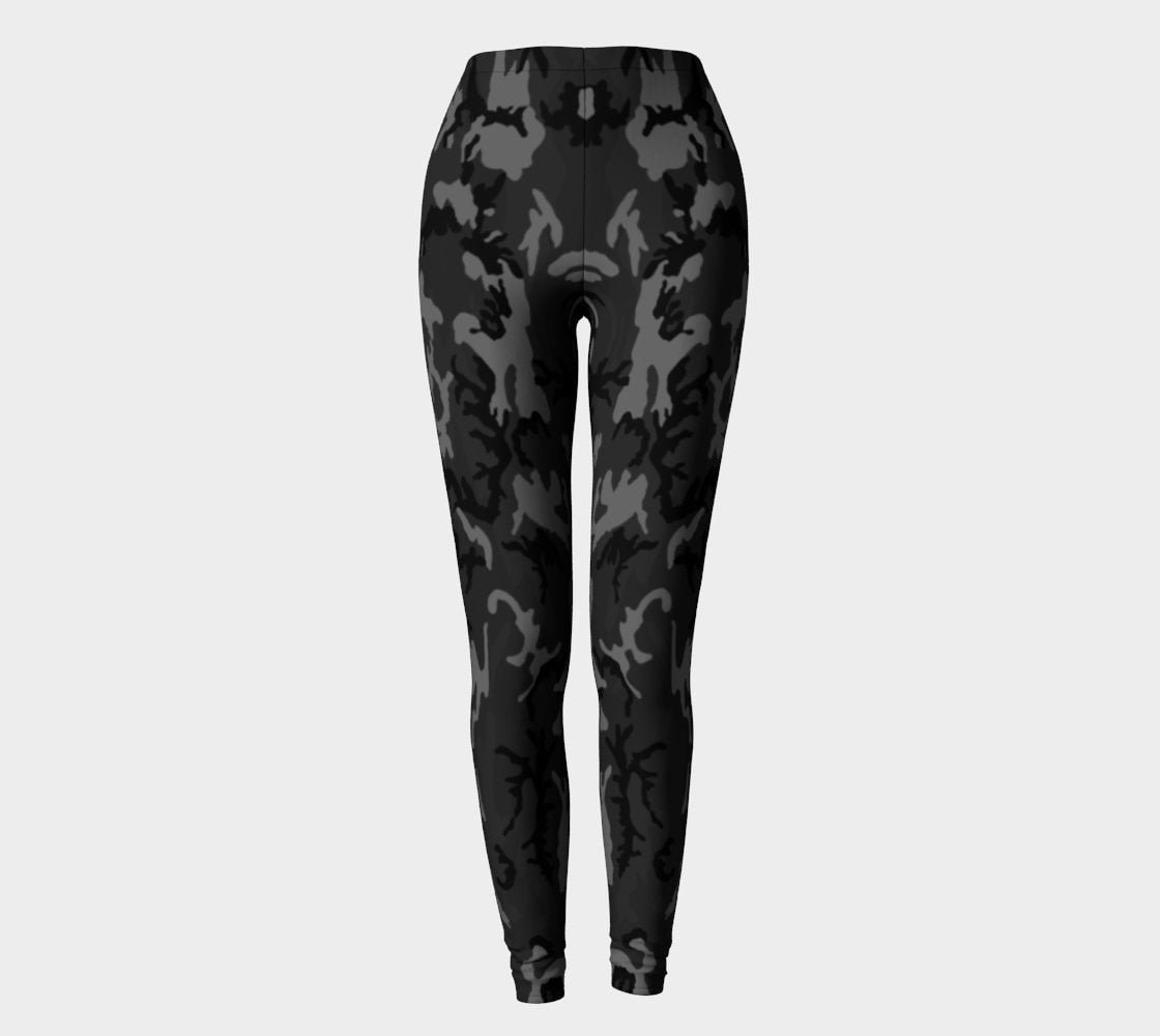 Grey Scale Camo Leggings, Yoga Leggings, Yoga Pants, Active Wear, Workout  Leggings, Camo Leggings, Leggins Woman, Camo Yoga Pants, Gray Camo 