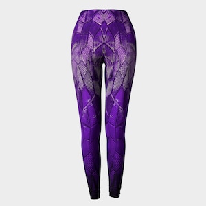 Purple Dragon Scales Leggings, Active Wear,Workout Leggings,Leggins Woman,Yoga Leggings,Gym Leggings,Festival Leggings,Dungeons,Larp,Cosplay