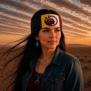Native American Indian Movement (AIM) Headband, Neck Gaiter
