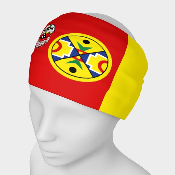 Flag of the Micmac Tribe of Aroostook Headband Bandanna Native American Indian Maine Indigenous People Bandana Gym Yoga Workout Head Scarf