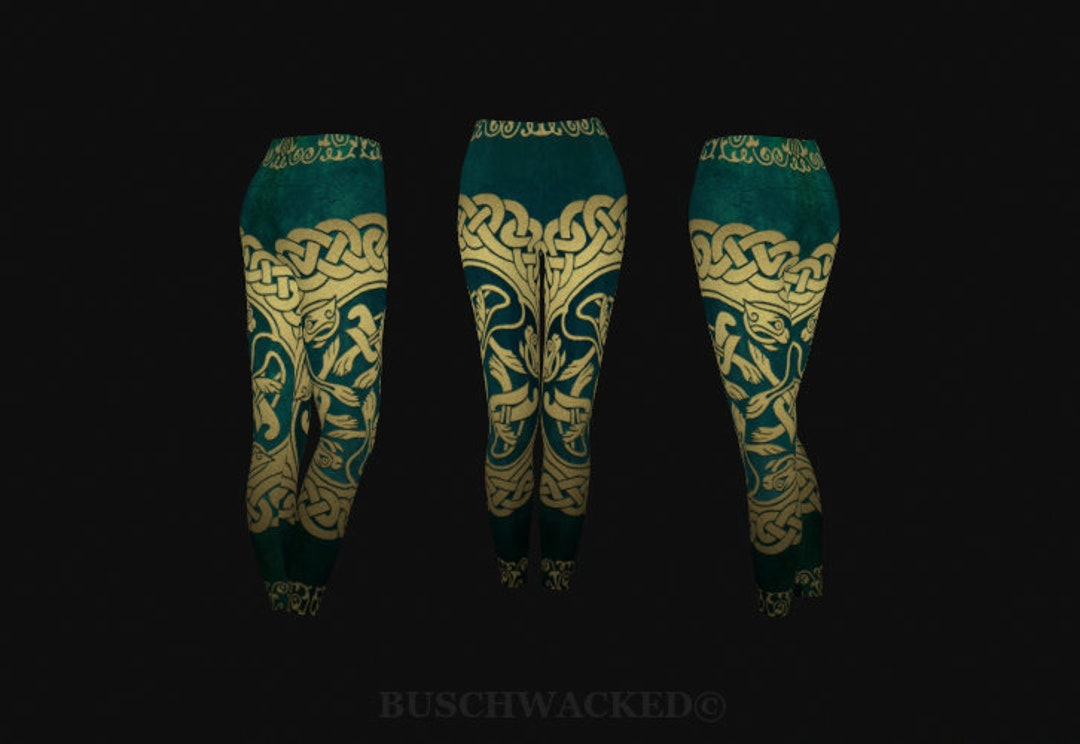Celtic Knot Leggings Active Wear Leggins Woman Yoga Etsy