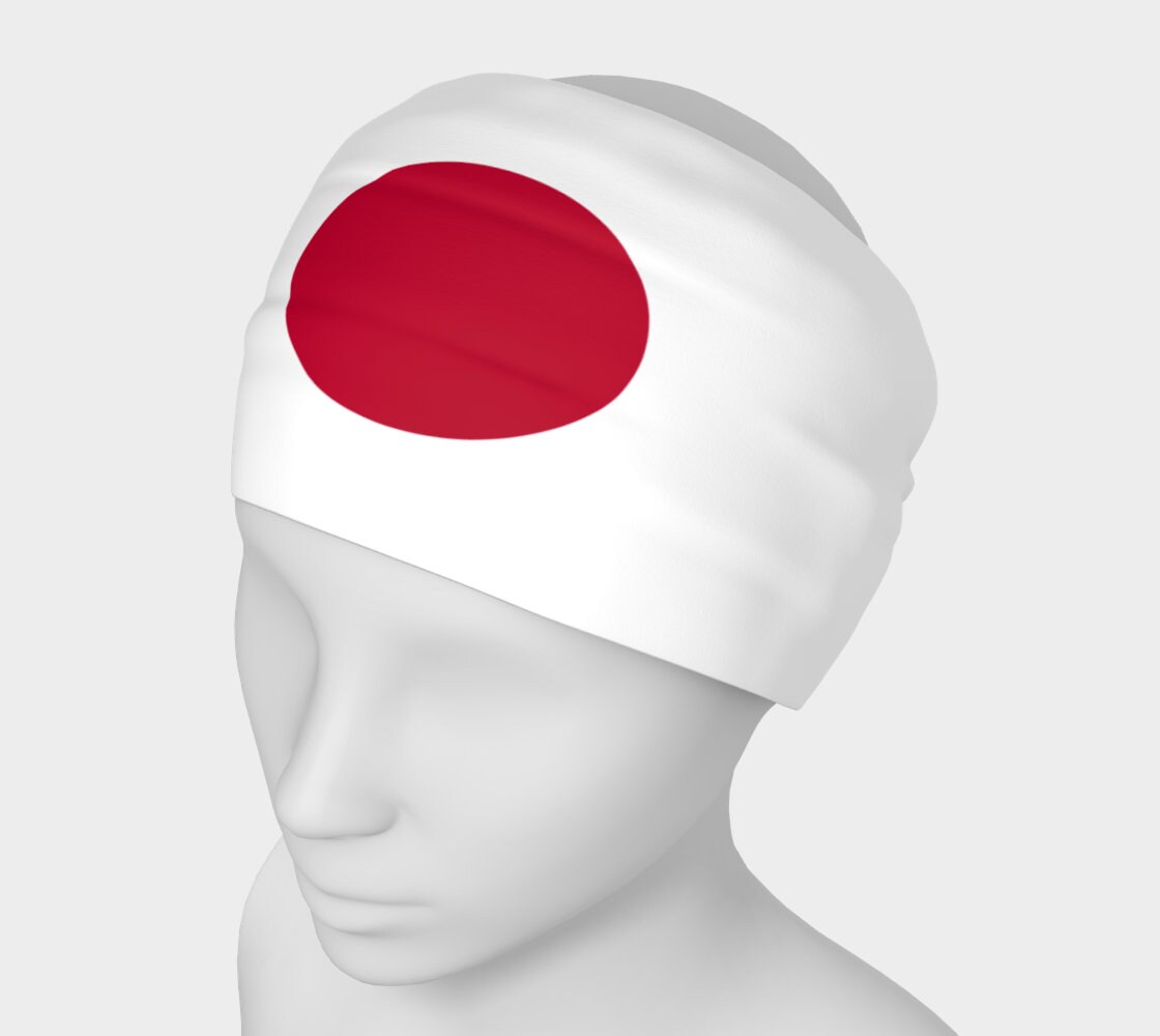 Flag of Japan headband Bandanna Neck Scarf Yoga Headband Etsy