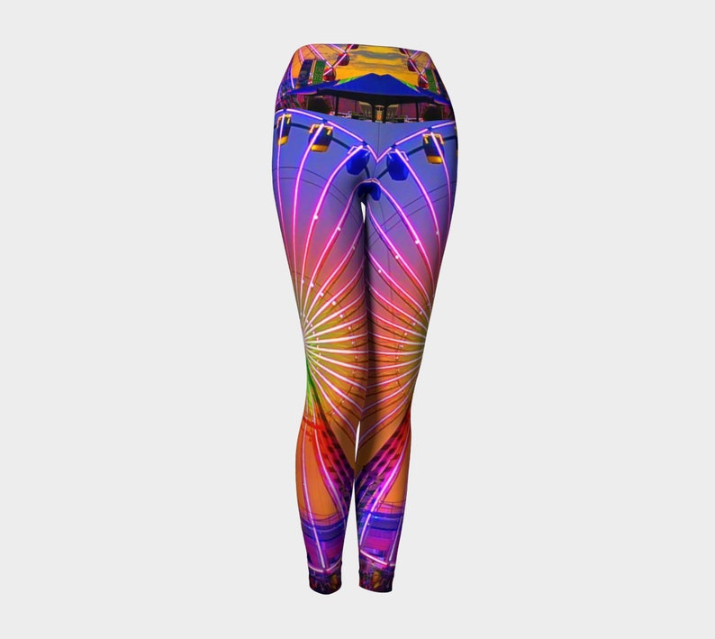 Ferris Wheel Yoga Leggings, Amusement Park Leggings,yoga Pants,active