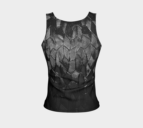 Black Dragon Scales Tank Top,fitted Tank Top,athletic Tank Tops, Fashion  Tank,women Yoga Tank Top,gym,workout Tank Top,mermaid,dungeons,larp -   Australia