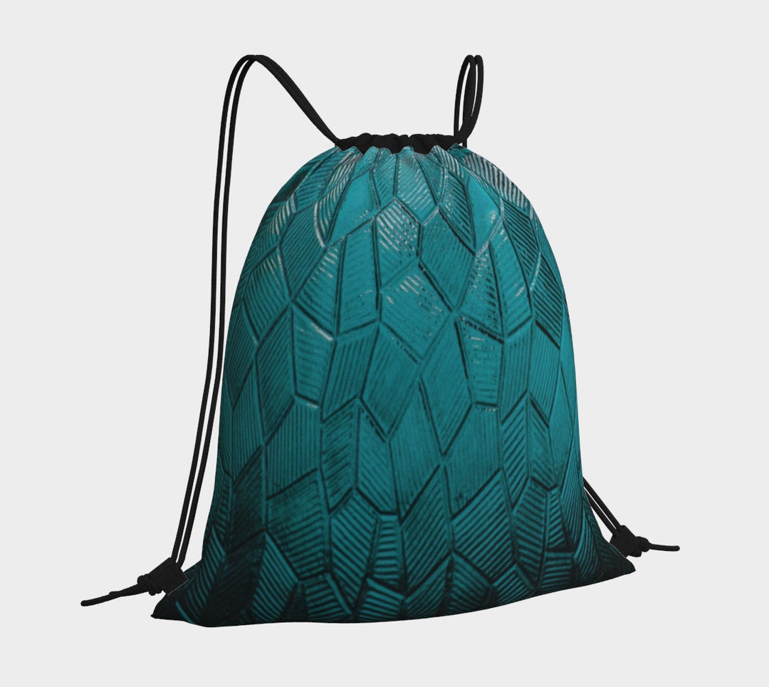 Geo Mod Drawstring Bag: Polycanvas Rope Backpack - Etsy
