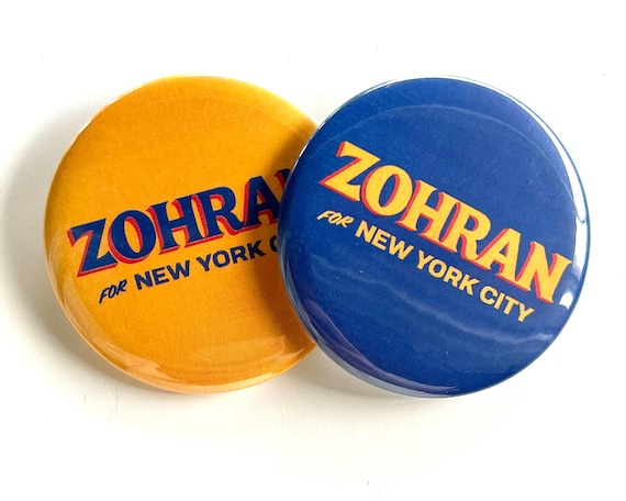 Zohran Mamdani New York NYC Mayor Buttons