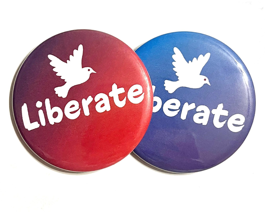 Liberation / Liberate Buttons - Etsy