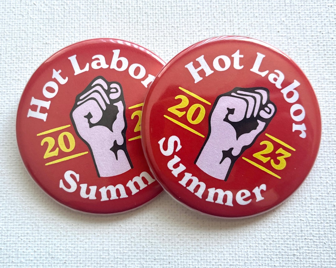 Red Hot Labor Summer Buttons - Etsy