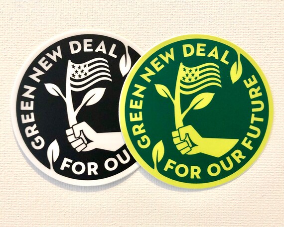 Green New Deal Stickers 2-Pack