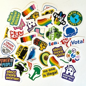 Fun Progressive Leftist Political Stickers