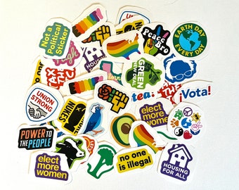 Fun Progressive Leftist Political Stickers